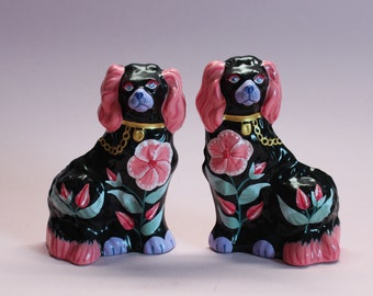 Medium Kitschy Dog Wall Hanging Pair by Betty & The Lovecats