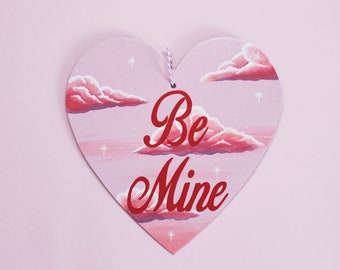 Be Mine Wooden Wall Hanging by Betty & The Lovecats