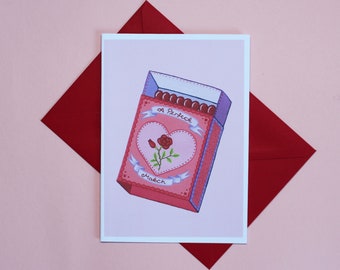 A Perfect Match Valentines Day Card by Betty & The Lovecats