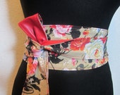 Obi Belts for Women 033 , Waist Woman Belt Wide , reversible Japanese Belts , Faux Leather Women 39 s Corset Belt , Red Denim Casual Belt