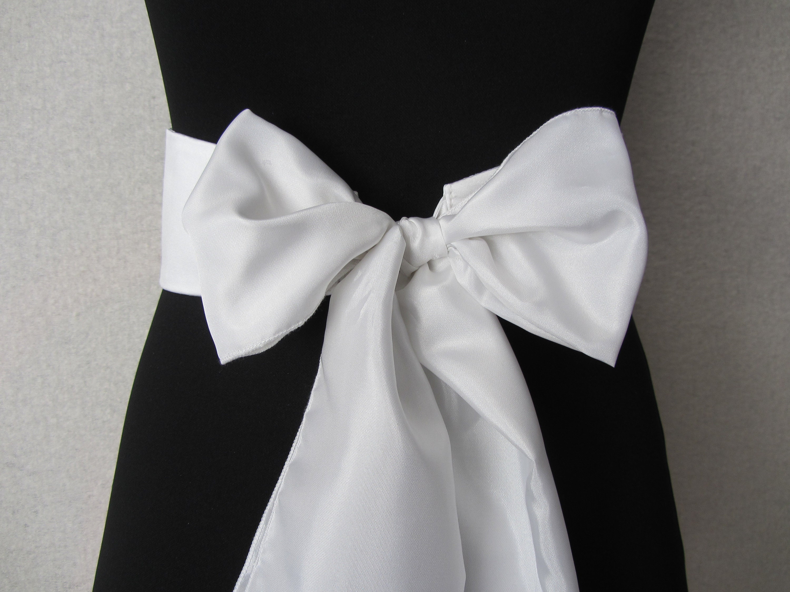 Belt with bow for wedding dress 026 bridal sash belt wide Etsy