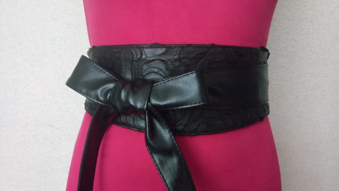 Wide Obi belt for women 012 reversible sash waist women's | Etsy