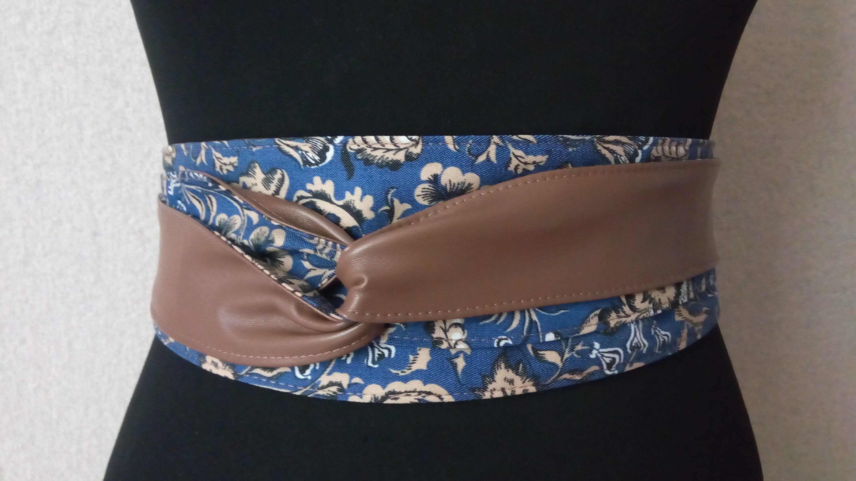 Woman Obi Belt Wide 214 Beige Faux Leather Belts for Women | Etsy