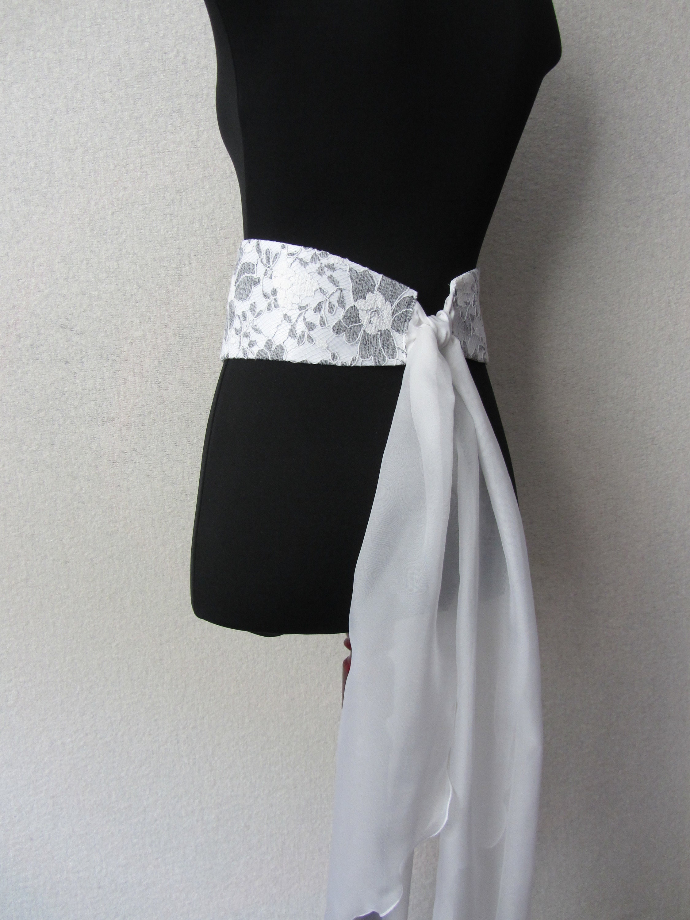 Lace corset belt white color 022 bridal belt for women Etsy