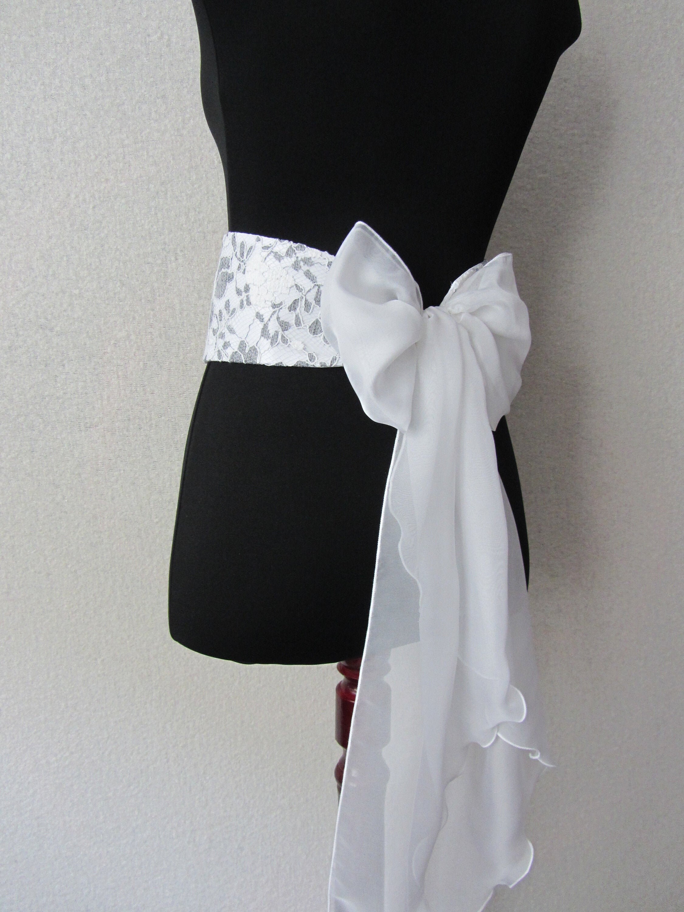 Lace corset belt white color 022 bridal belt for women Etsy