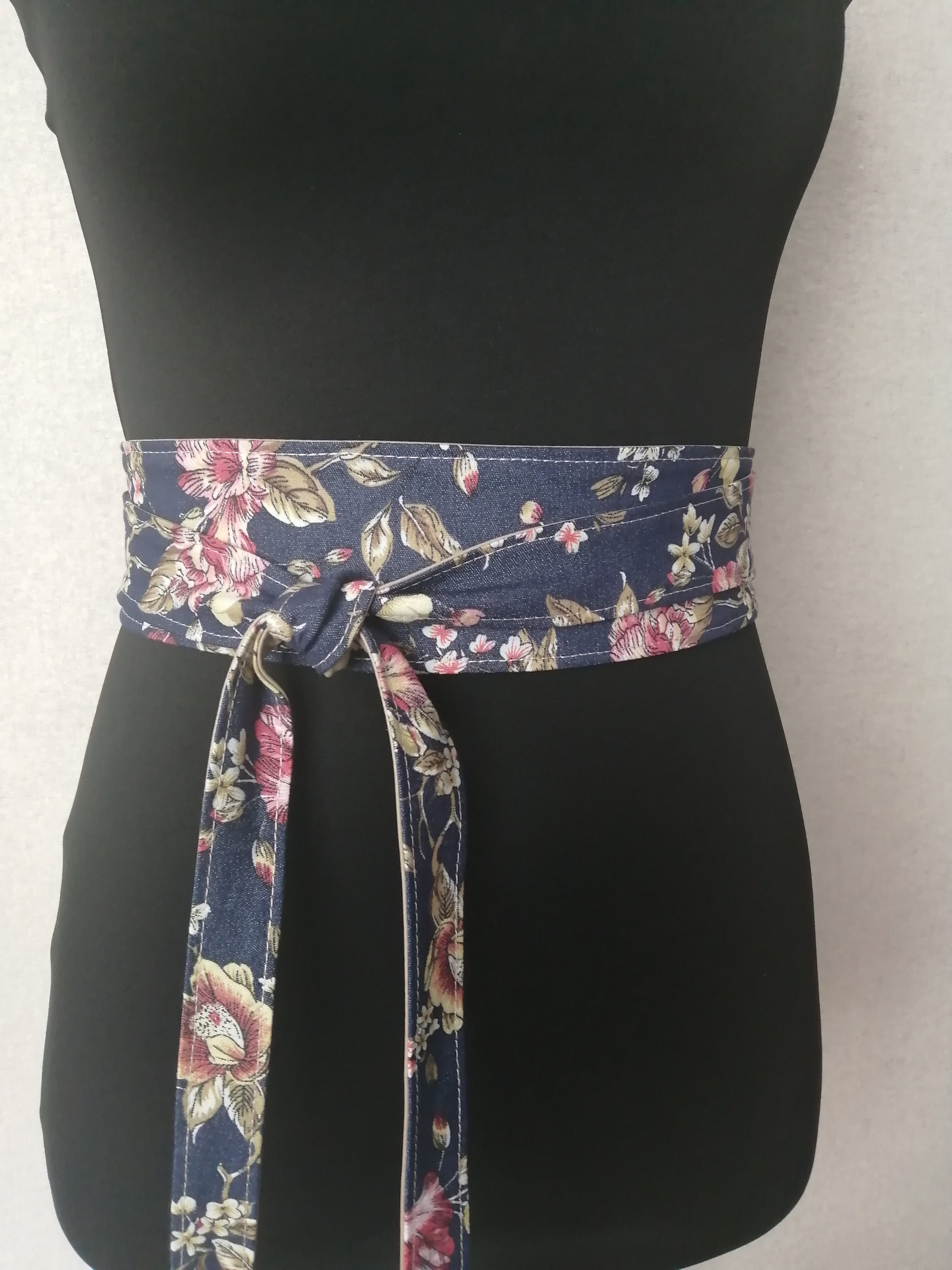 Faja de mezclilla japonés cinturón Obi para mujer 041 Etsy