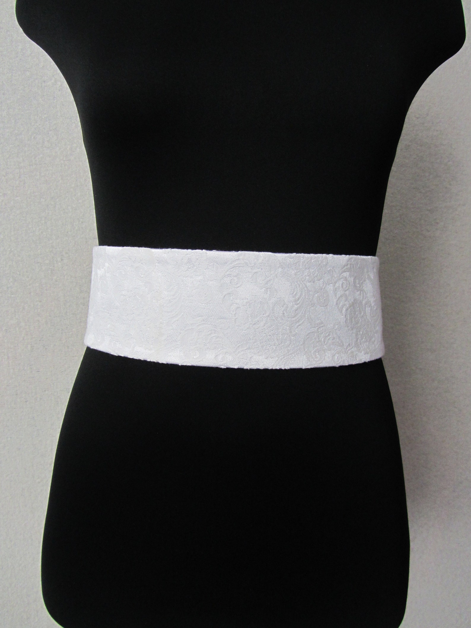 Bridal women's belt white color with bow for wedding dress Etsy