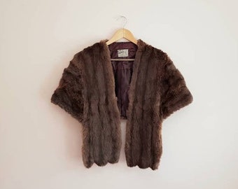 Vintage 30s Premier Furs Genuine Mink Fur Stole