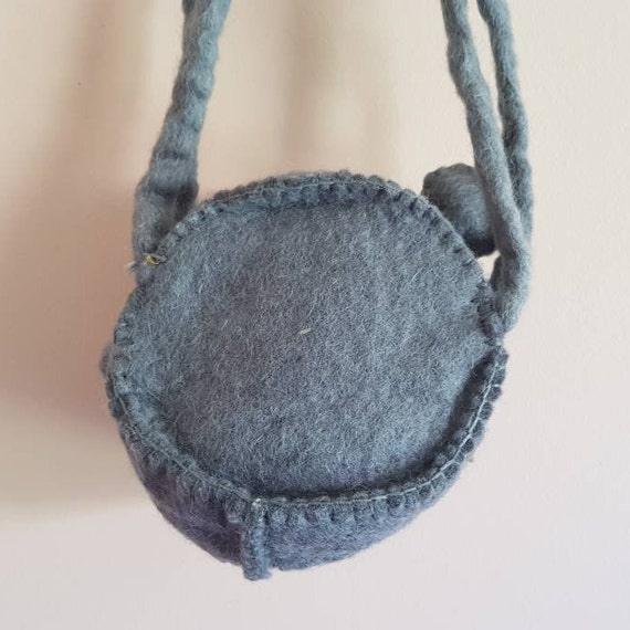 Wool Grey Mouse Children Novelty Hand Bag Purse - image 4