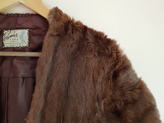 Vintage 30s Premier Furs Genuine Mink Fur Stole - image 5