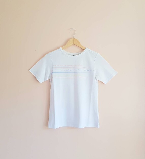 Buy Vintage 90s Fila Peach Blue Yellow L'arte Nello Sport White T