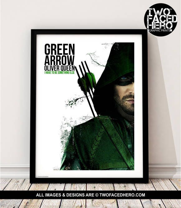 Arrow Oliver Queen Art Print Green Arrow Quote Justice League Arrow Stephen Amell Tv Series You Have Failed This City