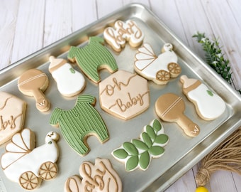 24 cookiesBaby shower cookies / baby boy cookies / baby girl cookies / baby shower favors / cookies for baby shower