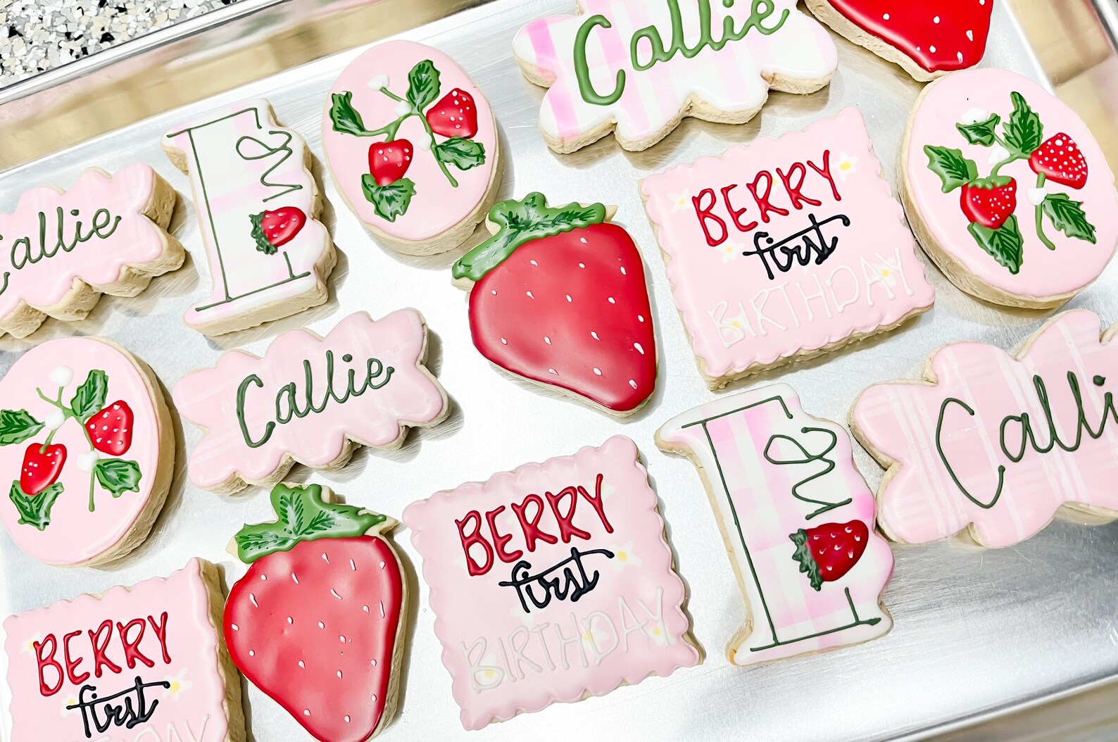 First Birthday Cookies/ Berry Cookies Etsy