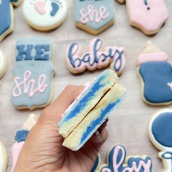 Gender Reveal Cookie Etsy