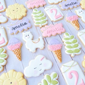 Llama theme cookies 24 cookies