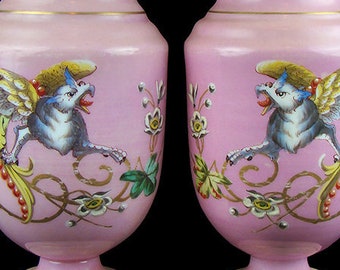 バカラ　グレインVASE Baccarat Flower Vase Kirin 80Th Anniversary With Nameplate