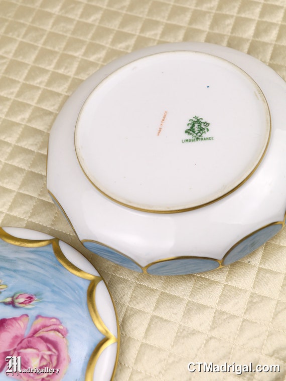 Limoges dresser vanity trinket box jar, Art Deco Nouv… Gem