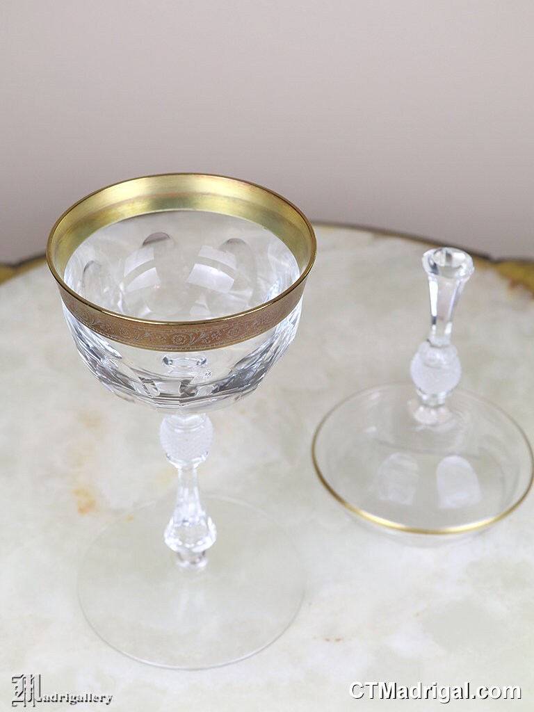 Antique Glass Compote Jar Dish, Brilliant Cut Apothecary Victorian Box ...