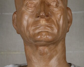 アンティークの胸像、新古典主義のローマの男性の彫刻19世紀の男性像
