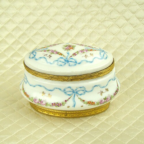 Antique Sevres Hand Painted French Porcelain Jewelry Ring - Etsy