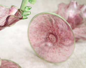 ムラーノ　ベネチアングラス　キャンドルスタンド ベネチアンガラスのキャンドルスティックペア、ムラーノ