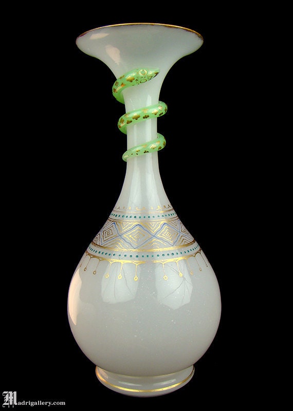 Pair of French Aesthetic Movement Baccarat Glass Vases Pair of French Aesthetic Movement Baccarat Glass Vases