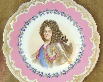セーブル磁器 - 1870 年代のフランスのキャビネット プレート セーブル磁器 - 1870 年代のフランスのキャビネット プレート