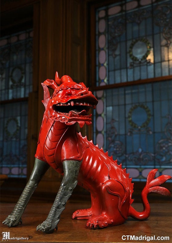 Gold Gargoyle Dog with red eyes ガーゴイルドッグ Gold Gargoyle Dog with red eyes ガーゴイルドッグ 【公式通販】