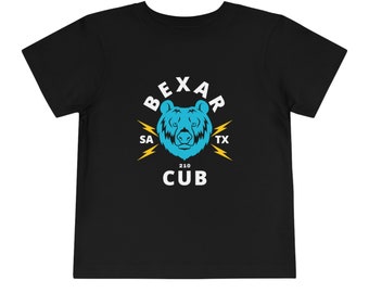 Thunder Bear Bexar Cub T- Shirt | 2T, 3T, 4T, 5T Graphic Tee for Toddlers