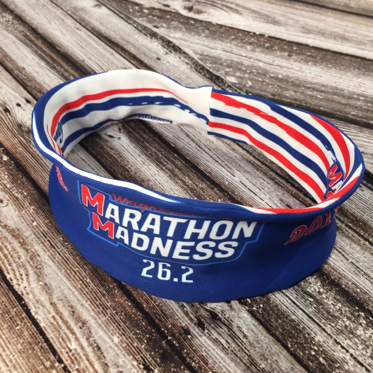 Reversible Custom Headband Red White Blue Headband Running Etsy