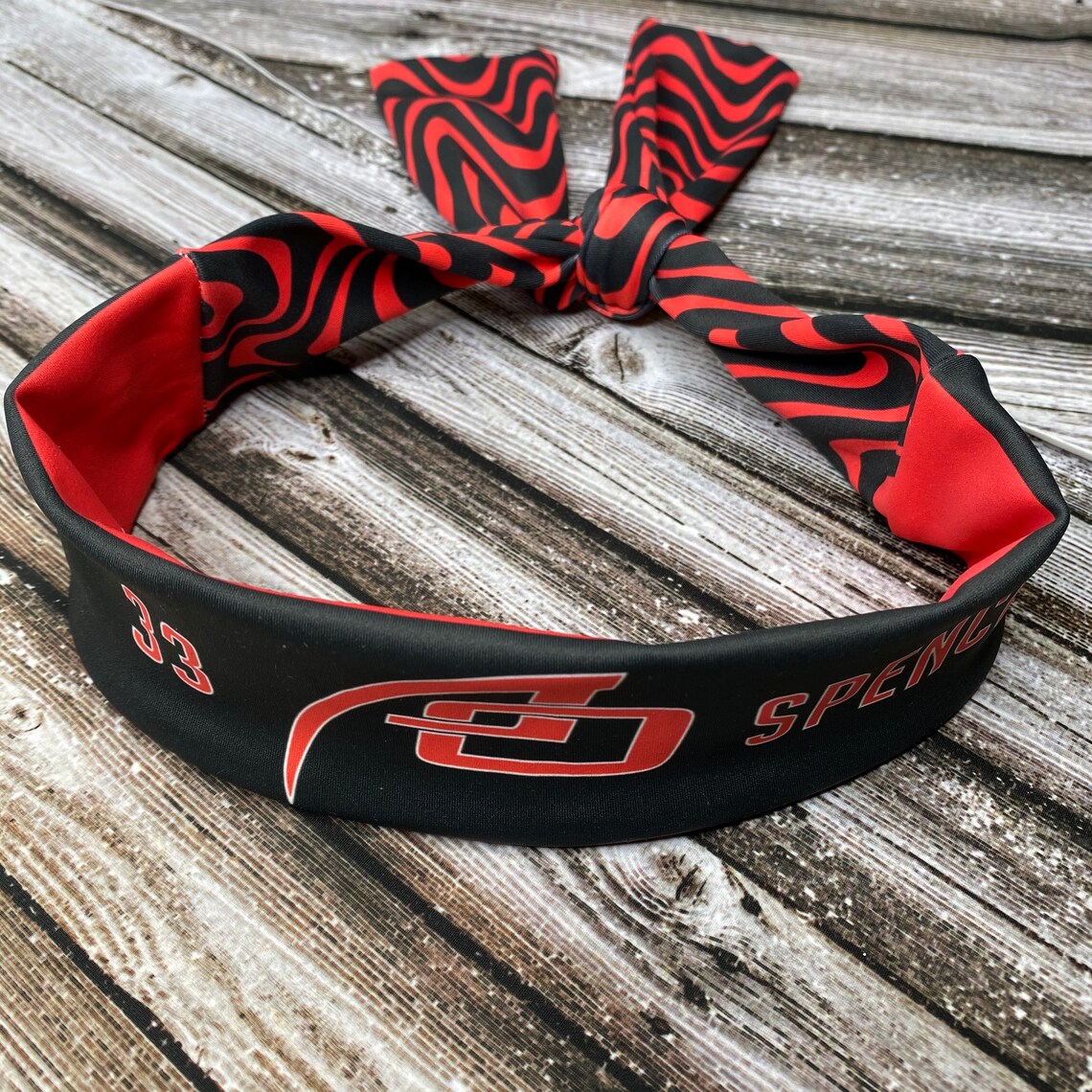 Tie Headband Custom Tie Back Headband Swirl Etsy