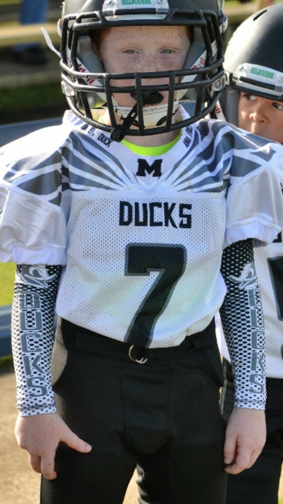 Gray Black Arm Sleeve Ducks Football Football Sleeve Etsy