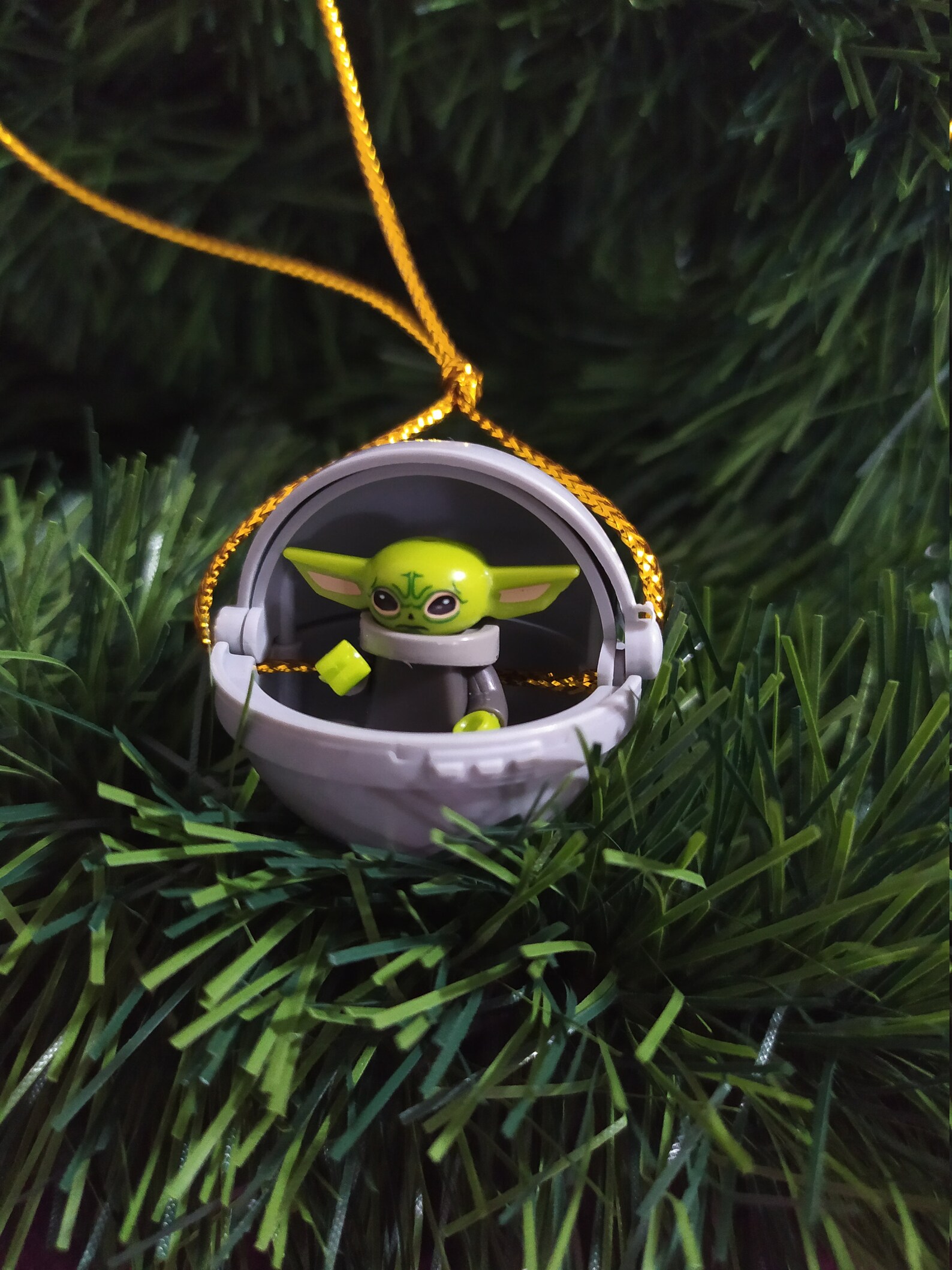 Baby Yoda Christmas ornament The Mandalorian Etsy