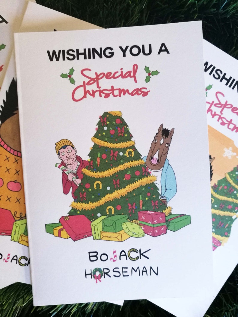 BoJack Horseman Christmas Greeting Cards Etsy
