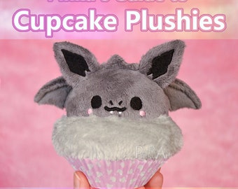 Cupcake Plush sewing Pattern + Tutorial Book I Digital PDF + Embroidery files