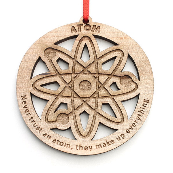 Atom Ornament - Science humor gift for Chemistry and Physics Students and Teachers - Get Your Geek On