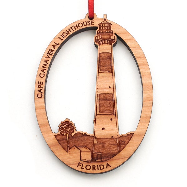 Cape Canaveral Lighthouse Ornament - Cape Canaveral Airforce Station, Florida Lighthouse Ornament