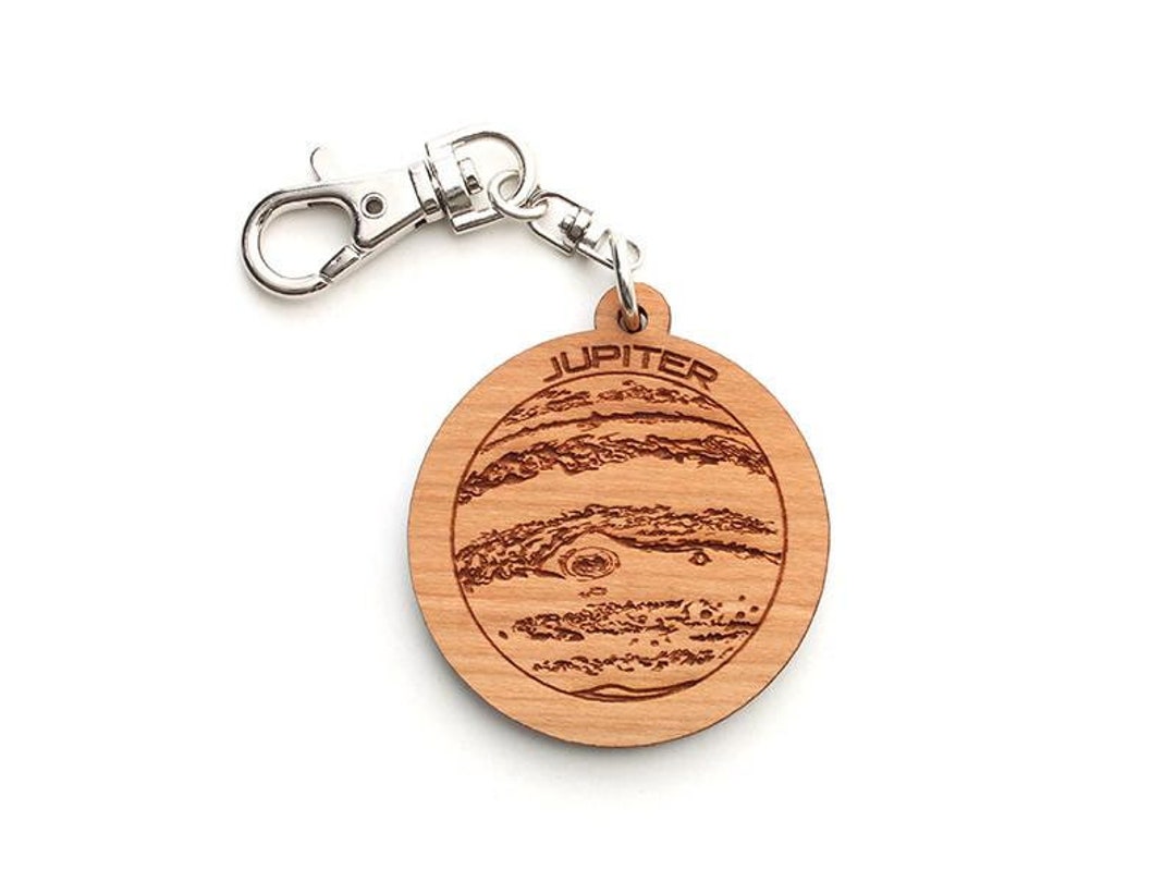 Jupiter Keychain - Detailed Jupiter Keychain Showing Its Great Red
