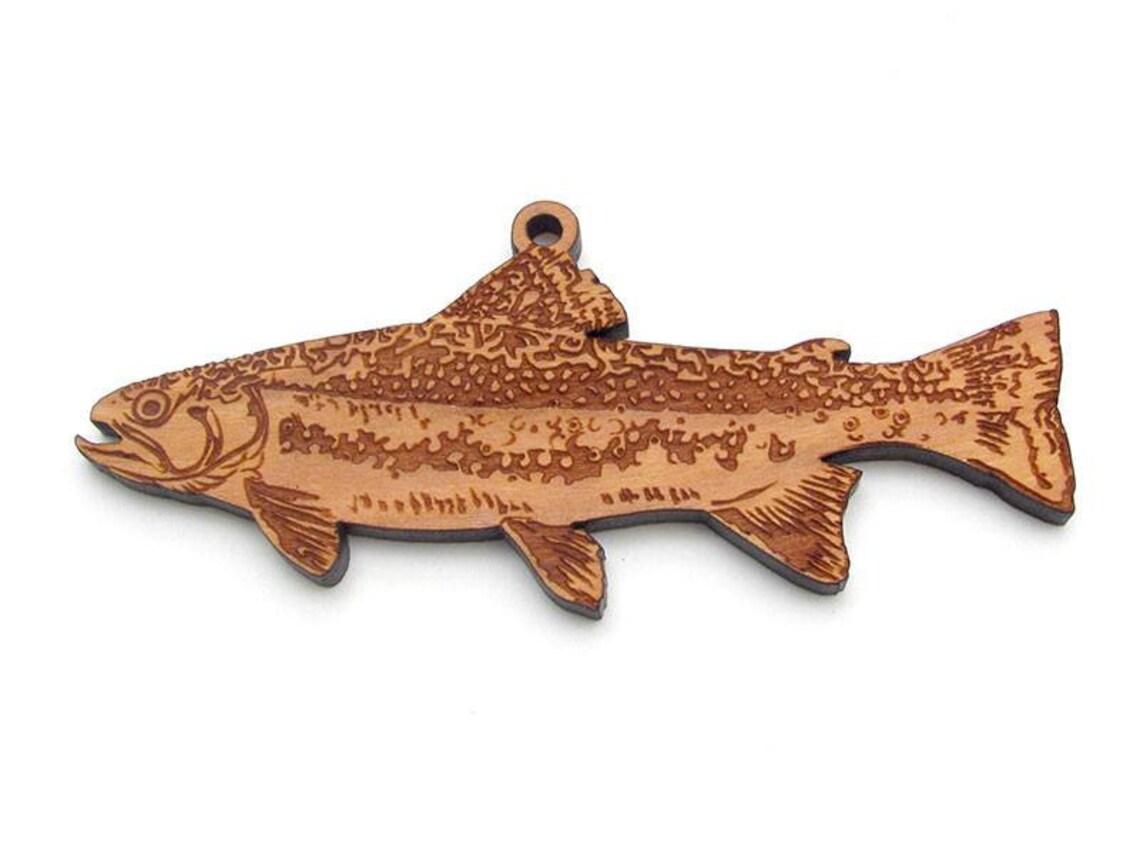 Brook Trout Ornament brookie Wood Ornament Gift Etsy