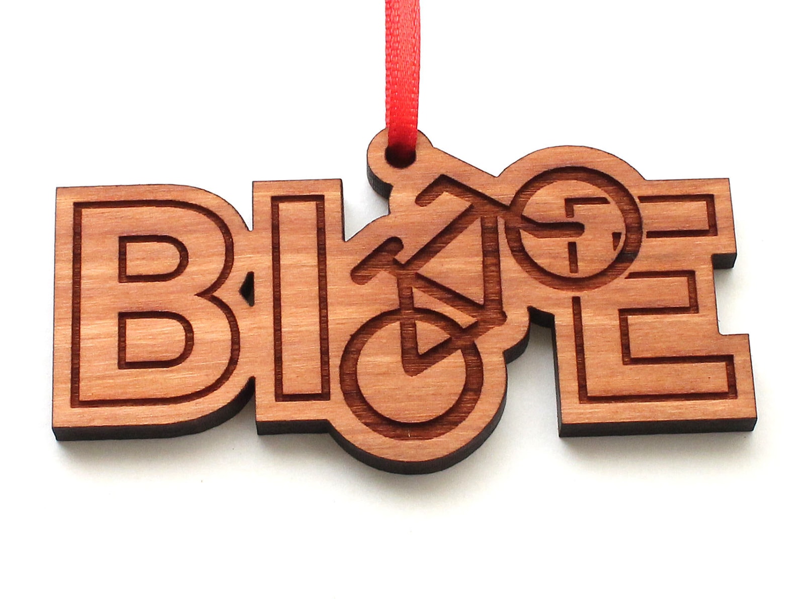 Bike Word & Icon Modern Design Ornament BIKE Engraved Black - Il 1588xN.2122381341 Gqb3