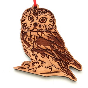 Northern saw-whet owl Ornament - Aegolius acadicus Ornament