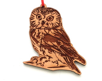 Nördliche Säge-Eule Ornament - Aegolius acadicus Ornament