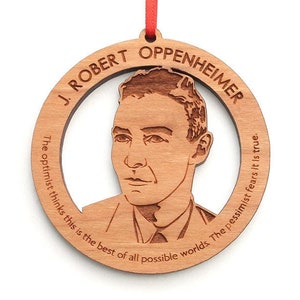 J. Robert Oppenheimer Ornament - 'The Father of the Atom Bomb' Detailed Famous Faces Ornament