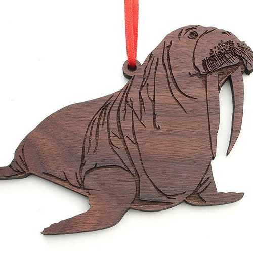 Bulldog Ornament Engraved Black Cherry Wood Dog Christmas Etsy