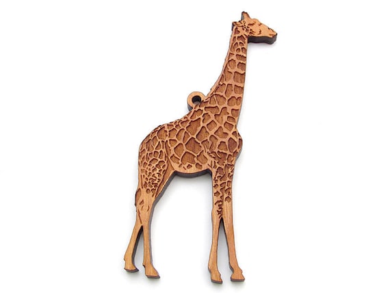 Ornament - Black - Giraffe Detailed Ornament - Black - Giraffe Detailed