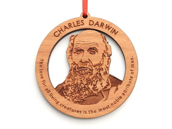 Charles Darwin Ornament Padre de la Evolución Detalle Cara - Etsy México