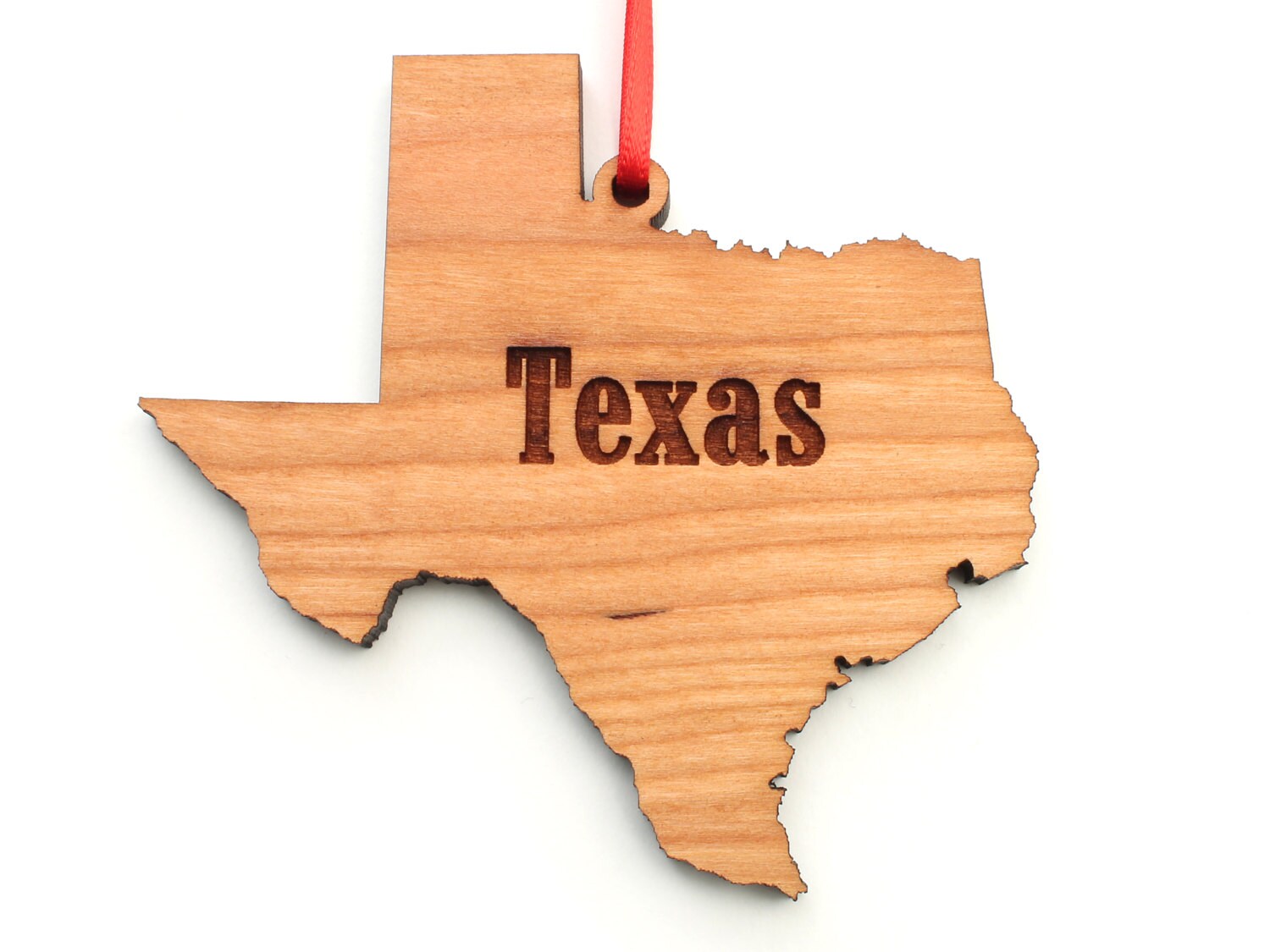 Texas State Ornament - Texas Cut Out Wood Christmas Ornament - Etsy