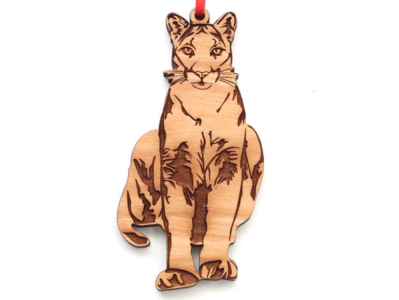 Mountain lion christmas ornament Clearance