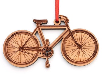 Bicycle Christmas Ornament - Van Cleve Bicycle Ornament for Christmas Tree . Biker or Biking Enthusiast Ornament